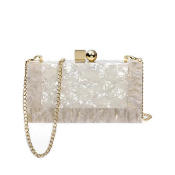 Elegant Ice Crack Acrylic Fashion Crossbody Purses Evening Bag Ladies Party Purse